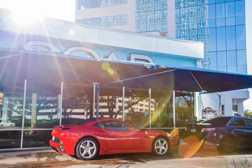 Red Corvette after a SOAP hand wash